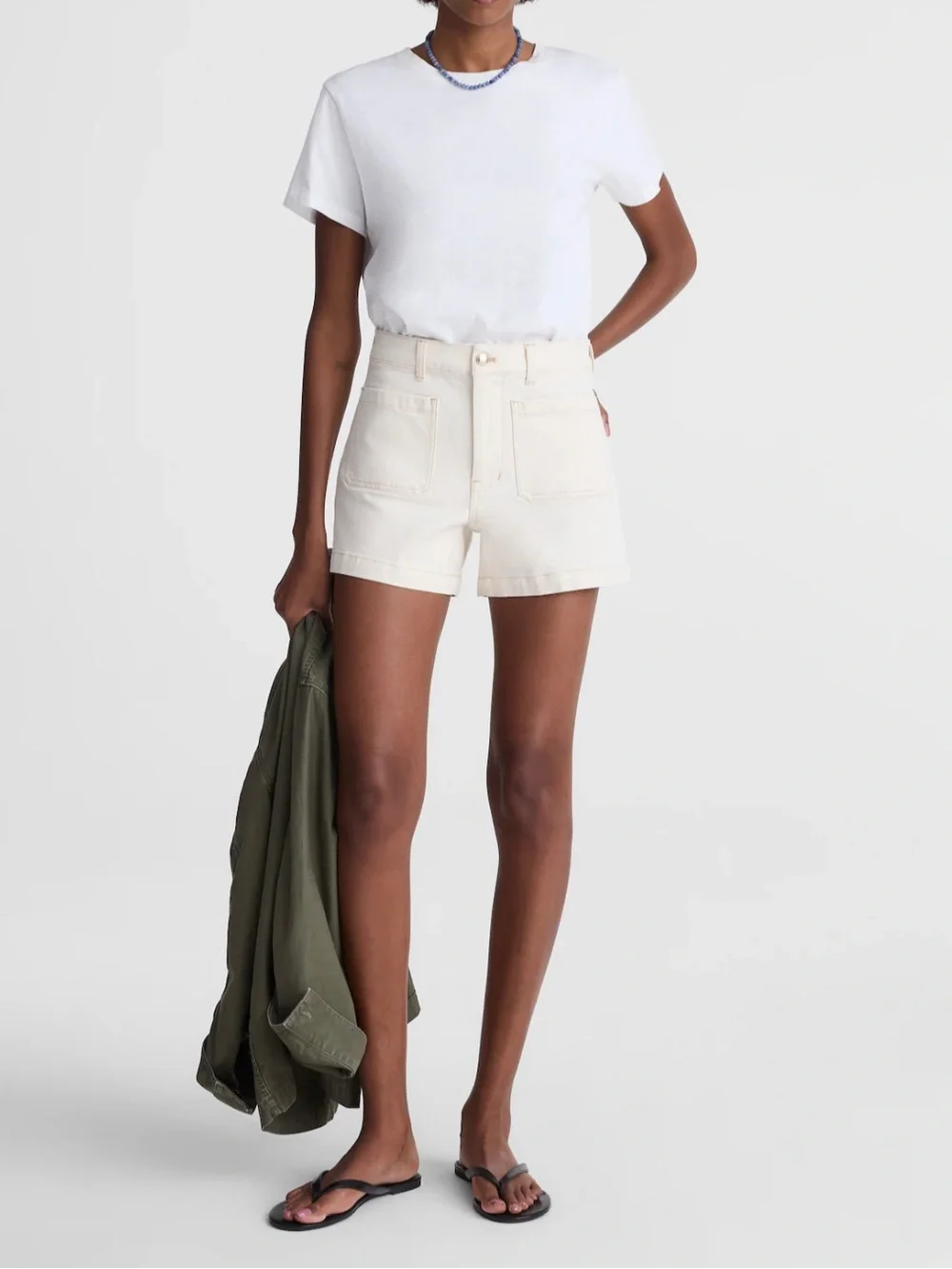 NWT Madewell The Emmy Denim Short, size 26 Vintage Canvas